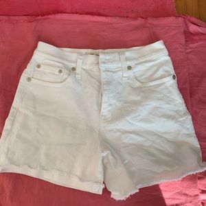 Madewell white shorts